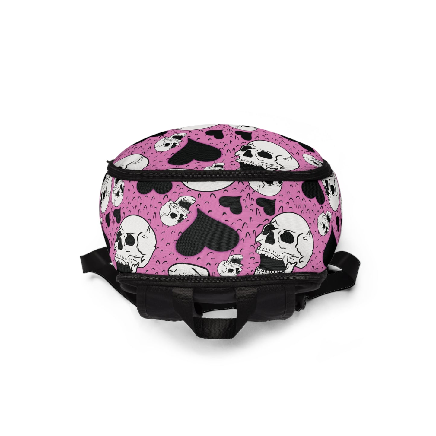 Pink Scenecore Skullz Fabric Backpack