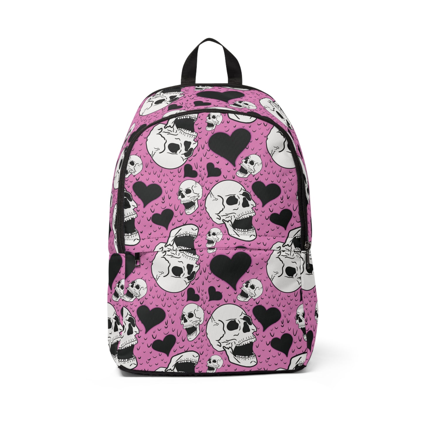 Pink Scenecore Skullz Fabric Backpack