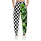 Stay Weird Split Checker Athletic Joggers