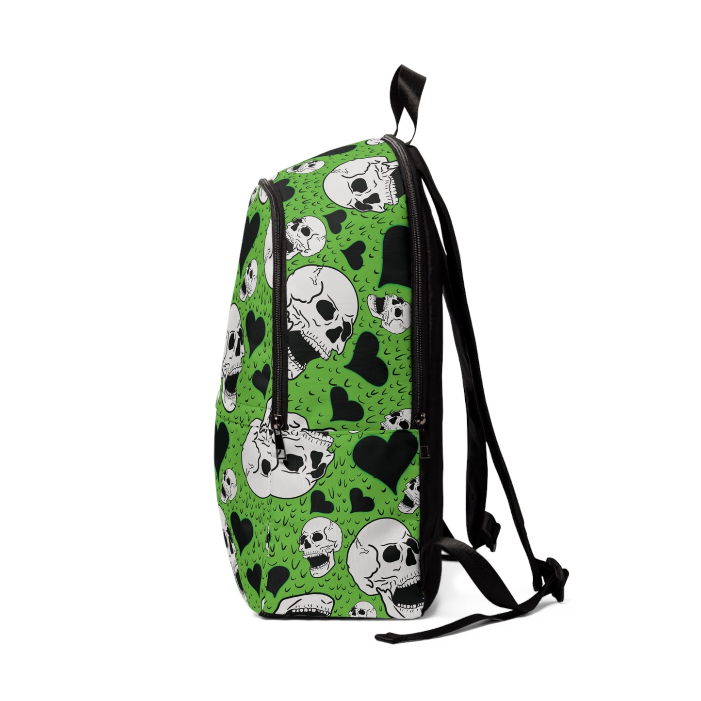 Green Scenecore Skullz Fabric Backpack