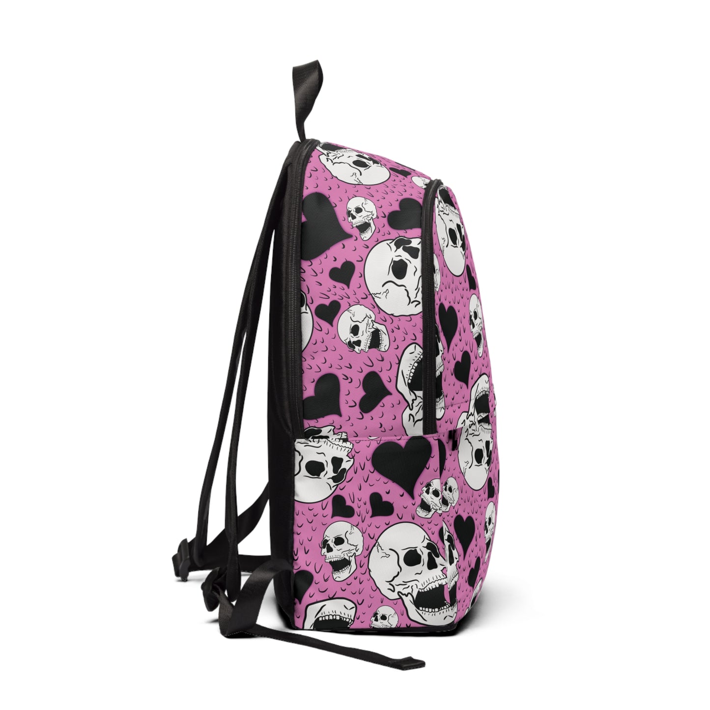 Pink Scenecore Skullz Fabric Backpack