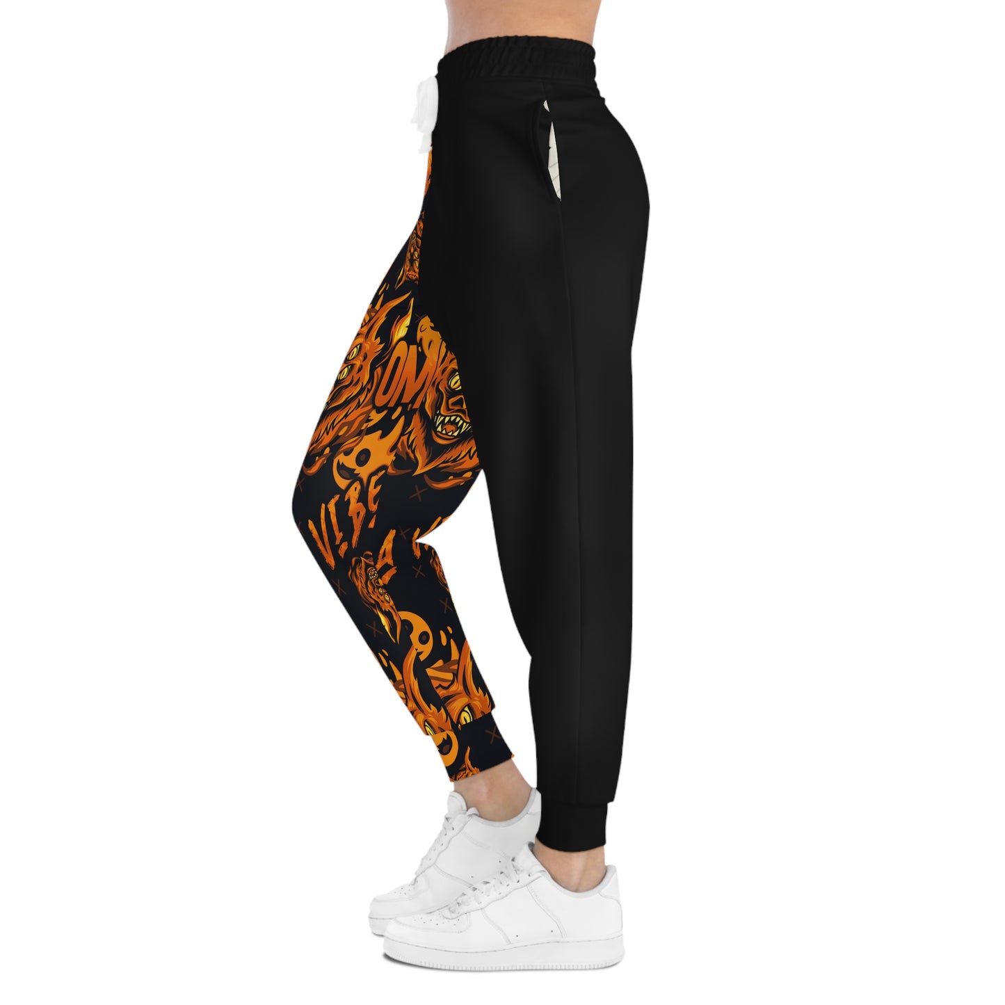 Bad Omen Orange Split Athletic Joggers