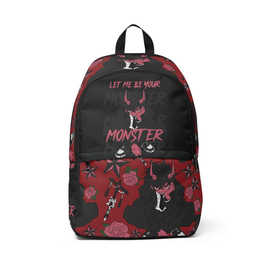 Let me Be Your Monster Fabric Backpack