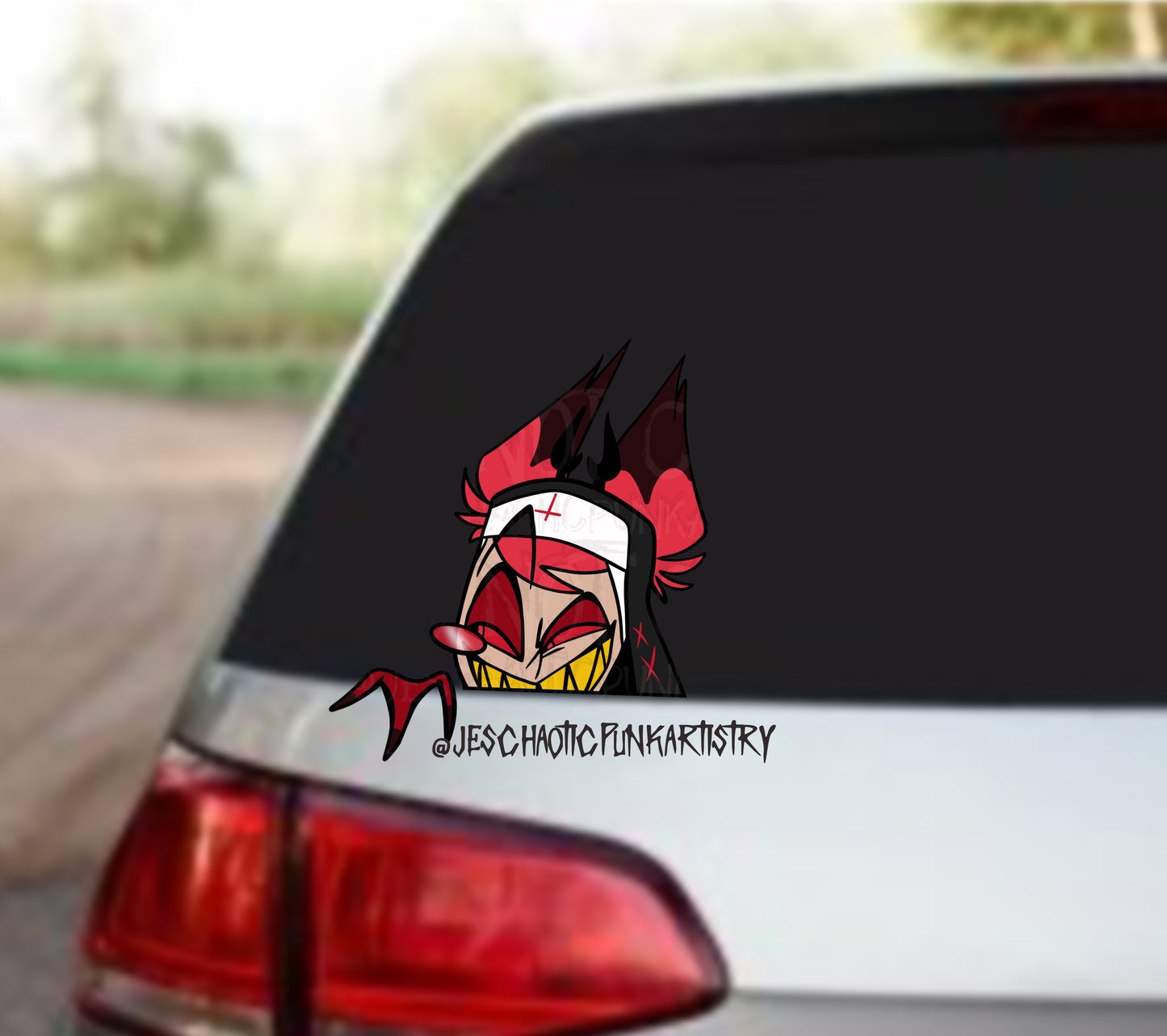 Characters From Hell Car Decal