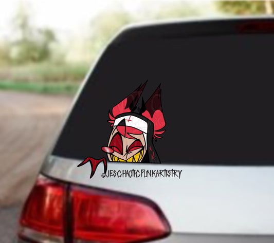 Characters From Hell Car Decal