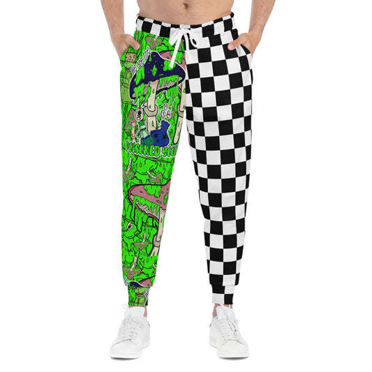 Poisioned Youth Split Checker Athletic Joggers