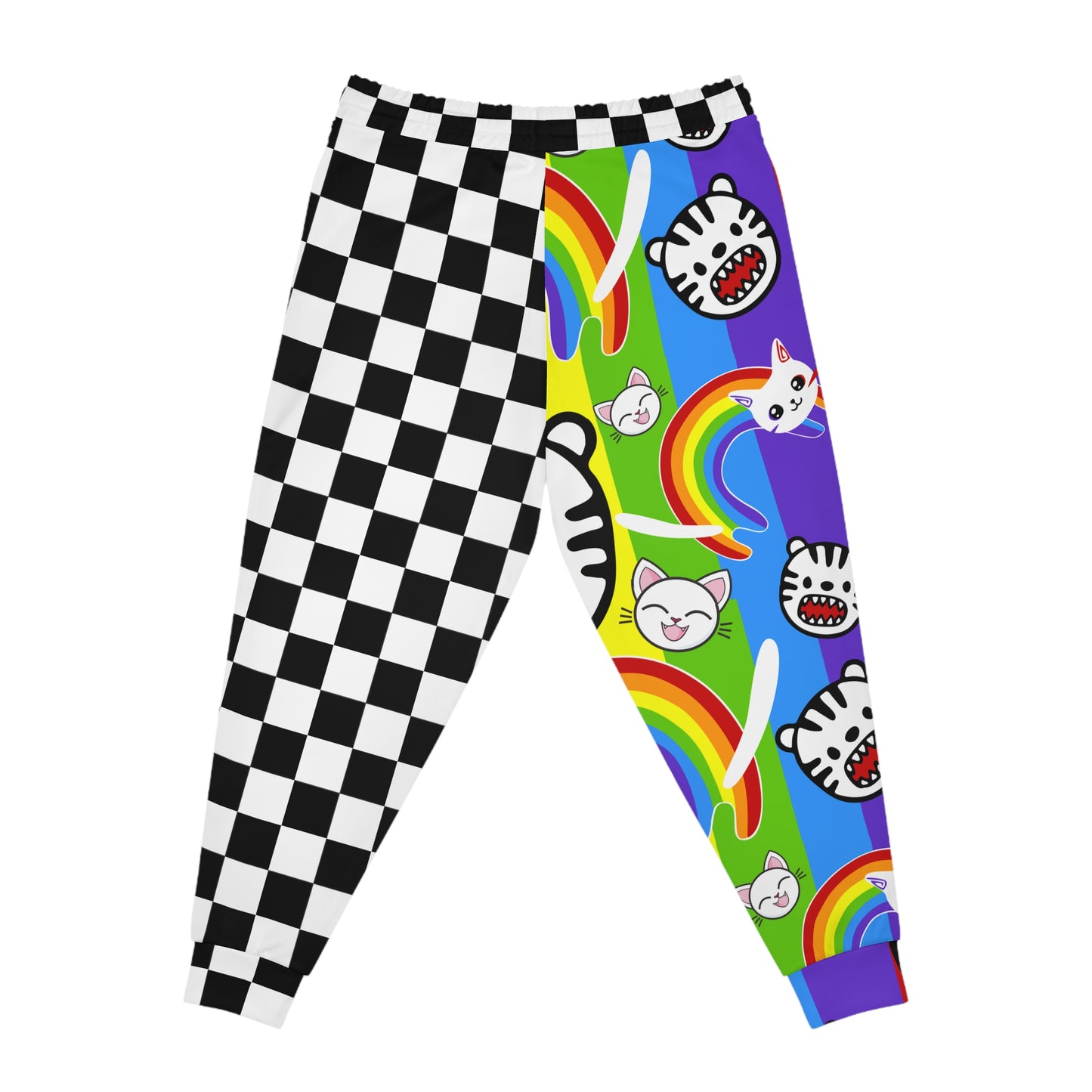 Rainbow Kitty Athletic Joggers