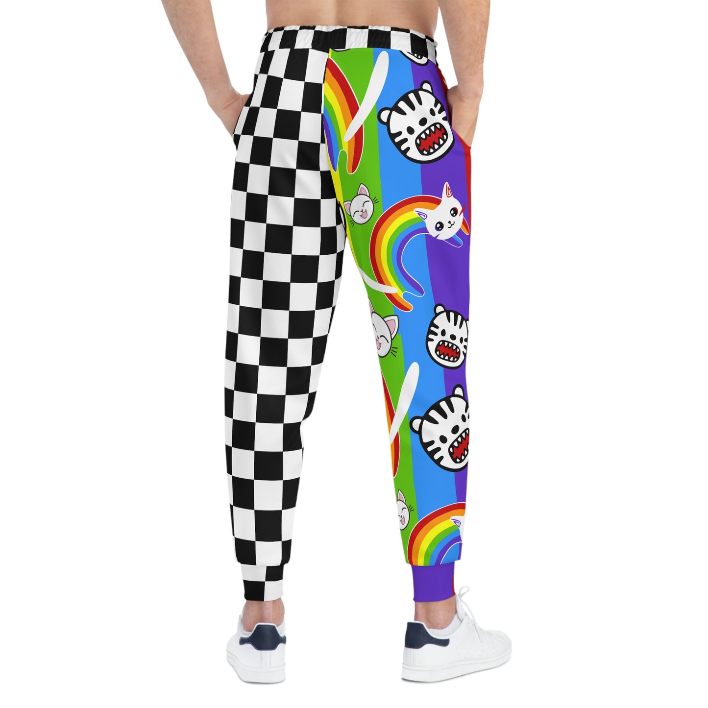 Rainbow Kitty Athletic Joggers