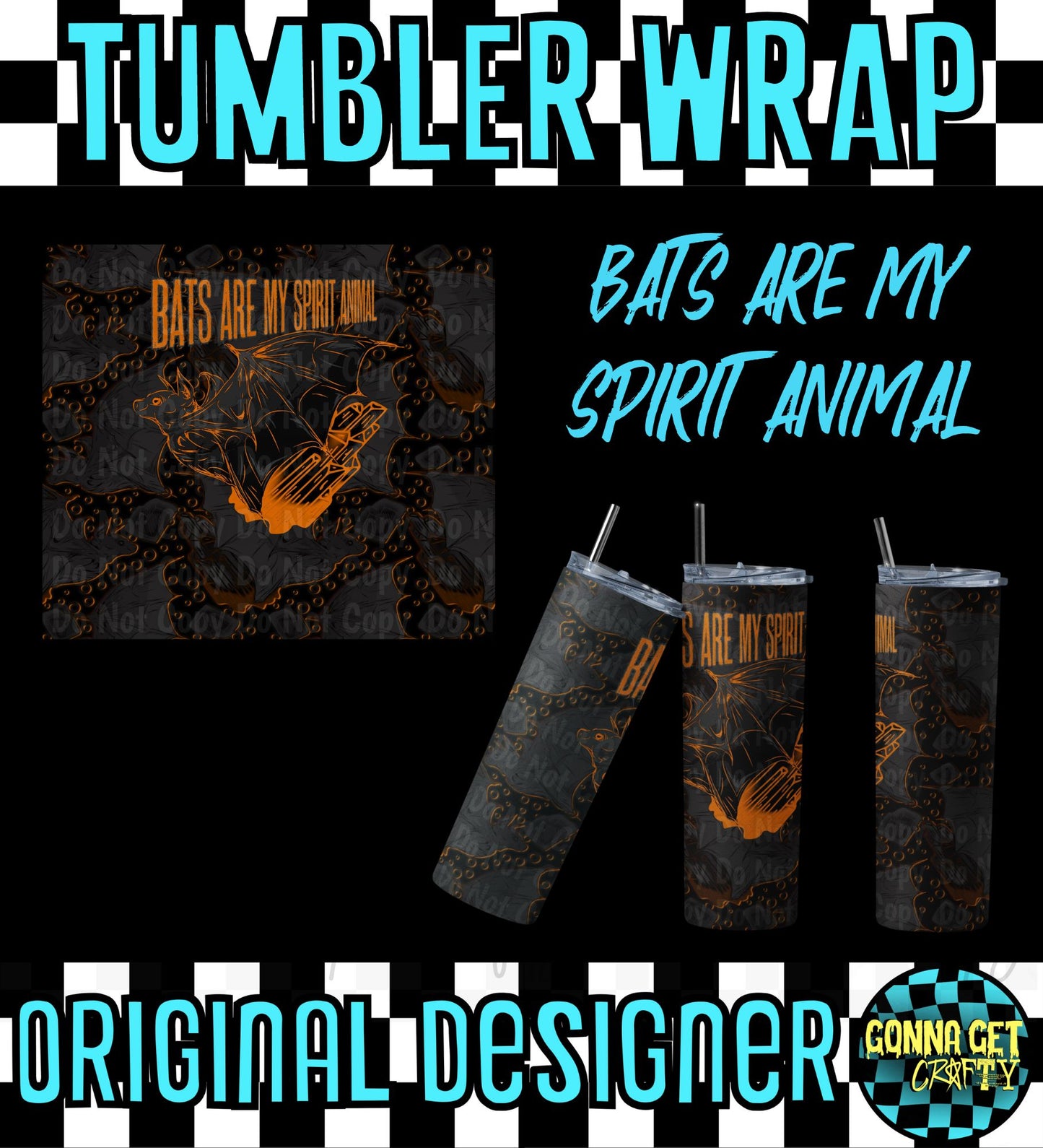 Batty Tumbler Wrap Bundle