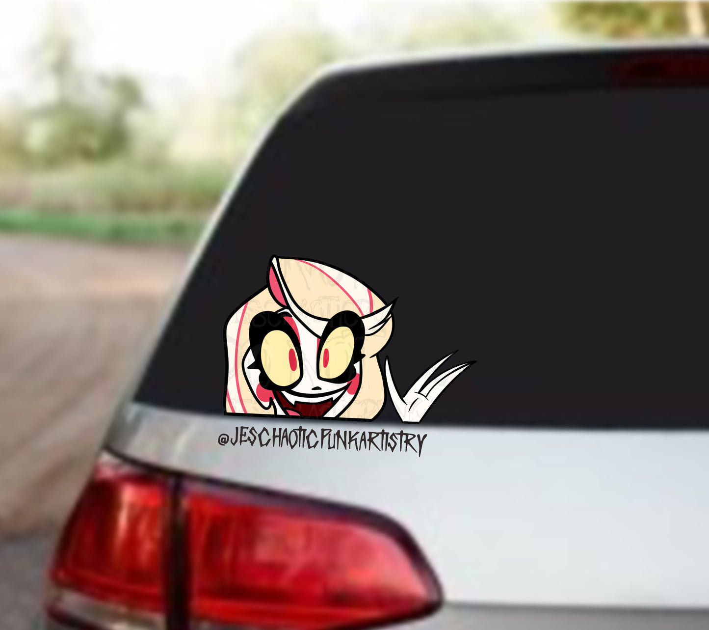 Characters From Hell Car Decal