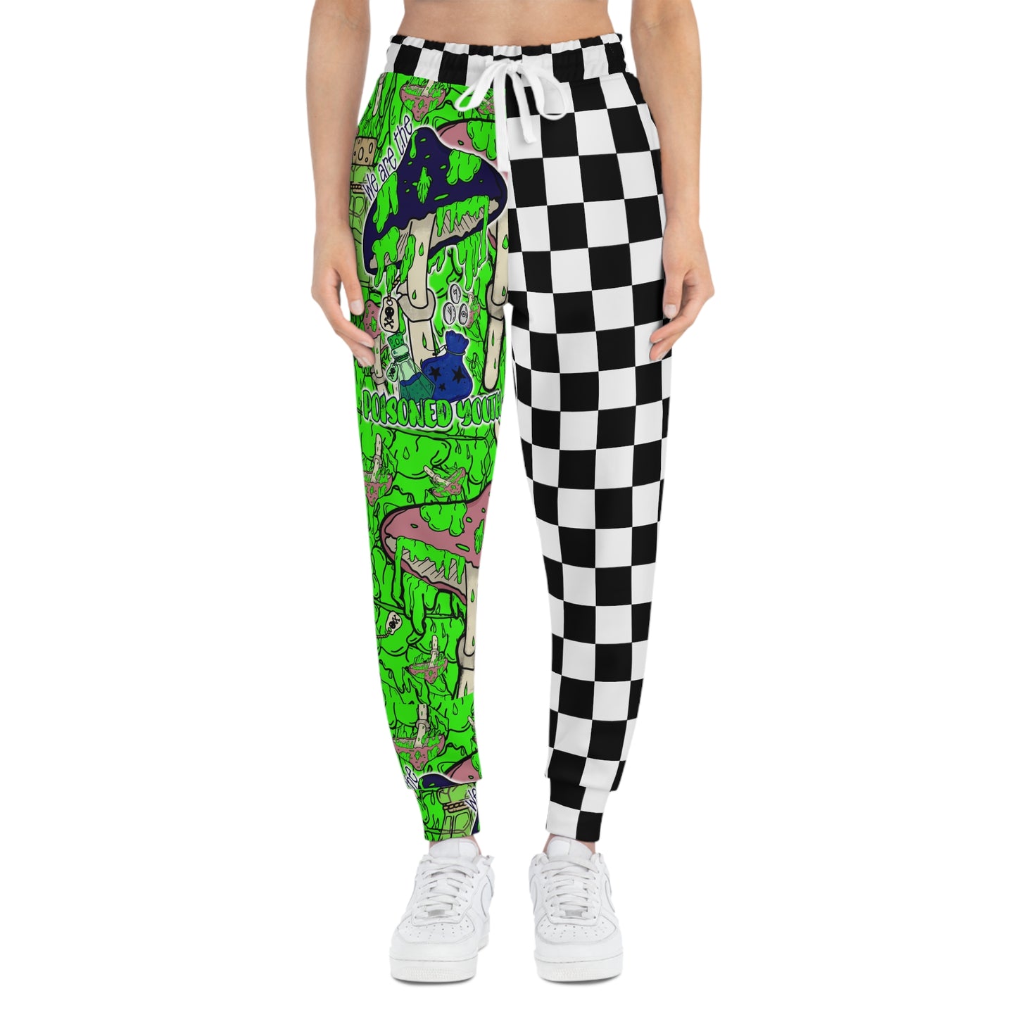 Poisioned Youth Split Checker Athletic Joggers