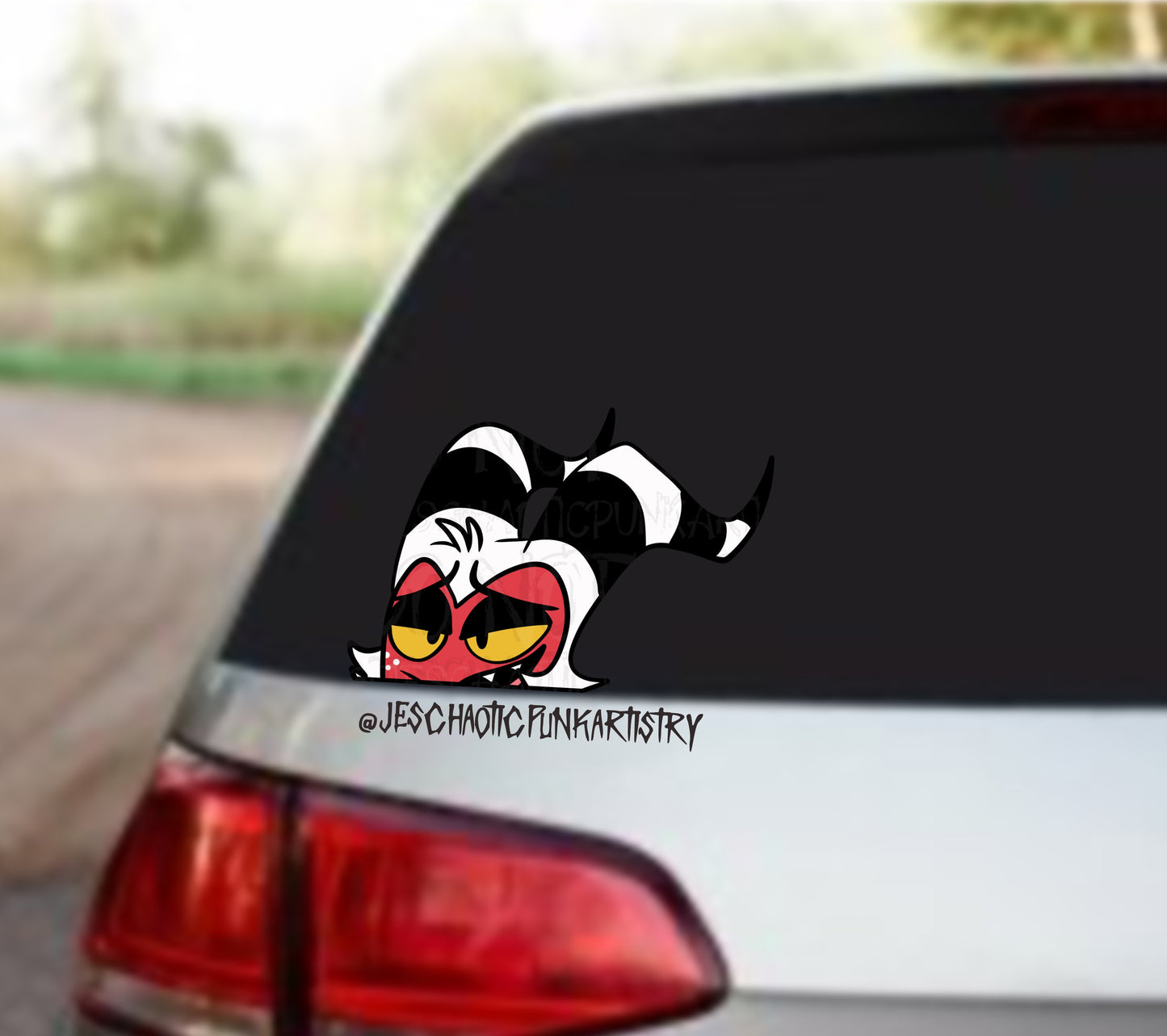 Characters From Hell Car Decal