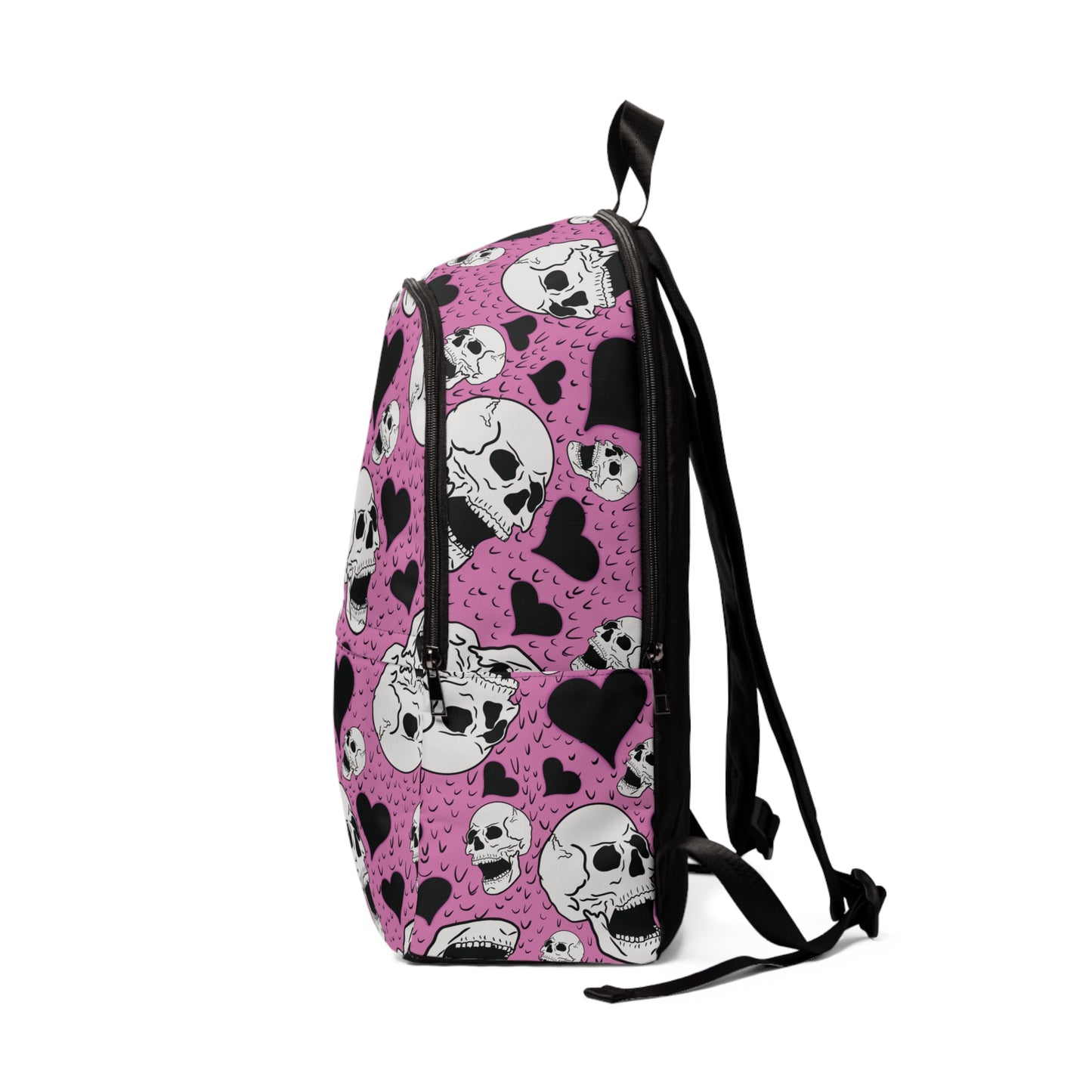 Pink Scenecore Skullz Fabric Backpack