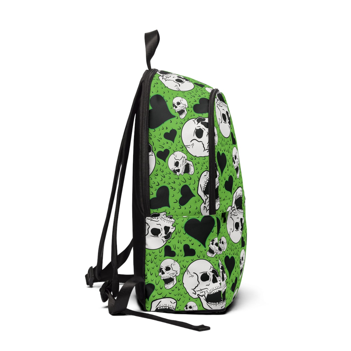 Green Scenecore Skullz Fabric Backpack