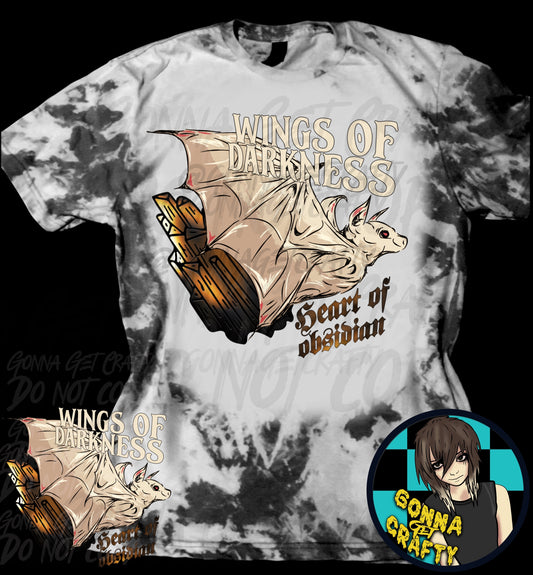 Wings Of Darkness Heart Of Obsidian Tee