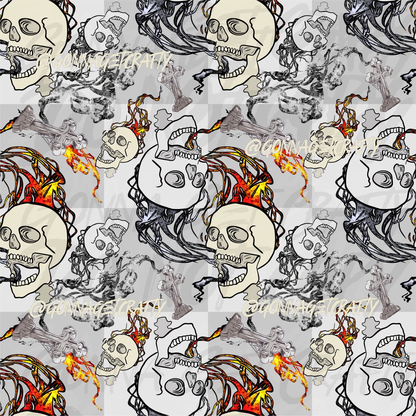 Death on Fire Seamless