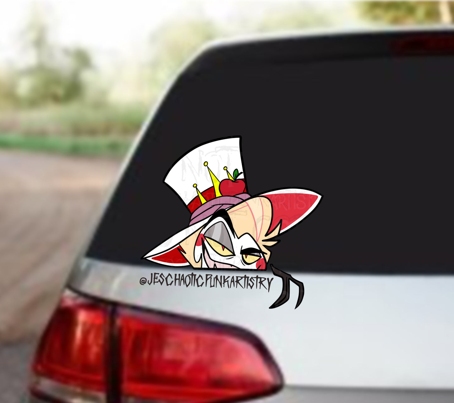 Characters From Hell Car Decal