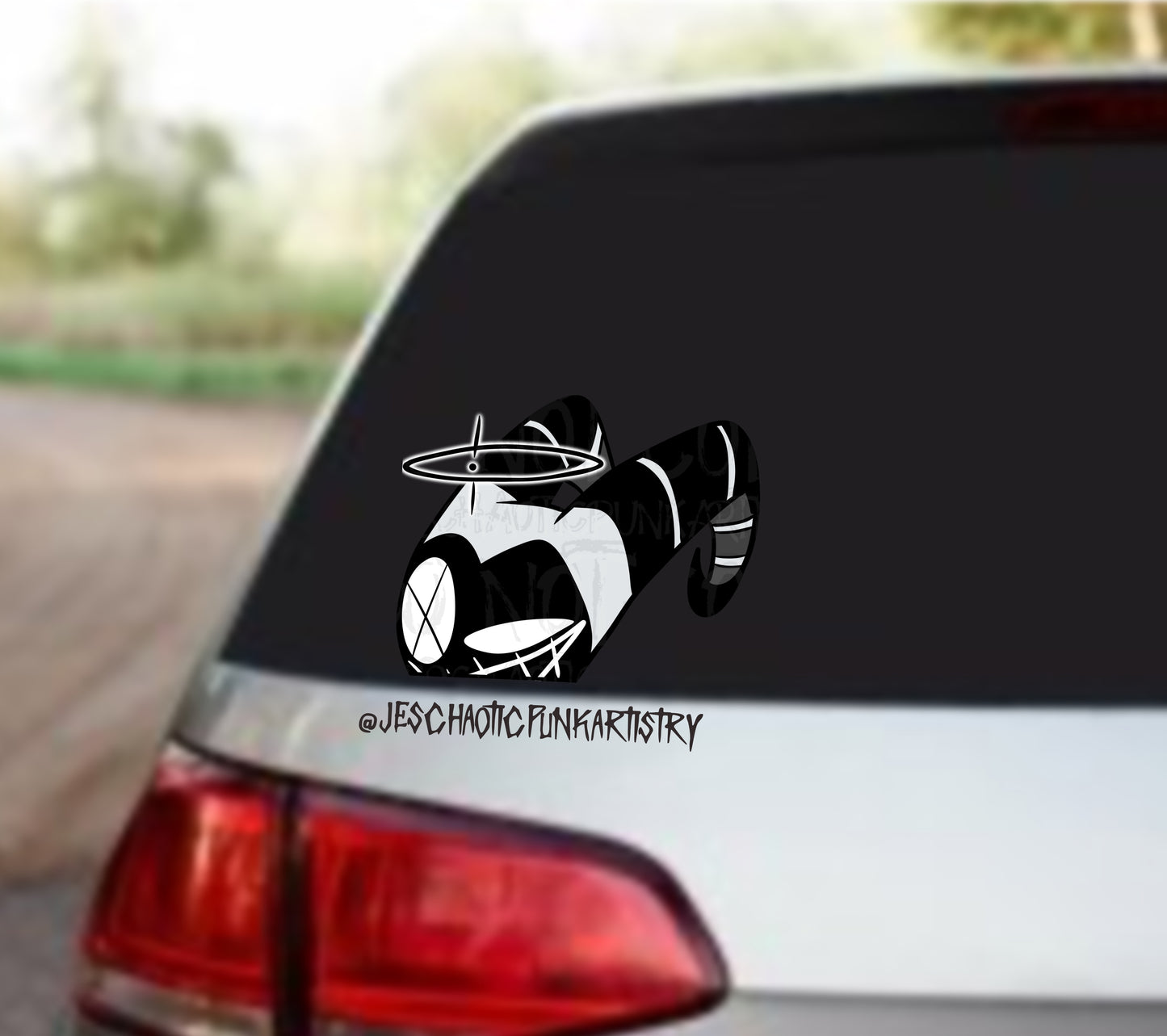 Characters From Hell Car Decal