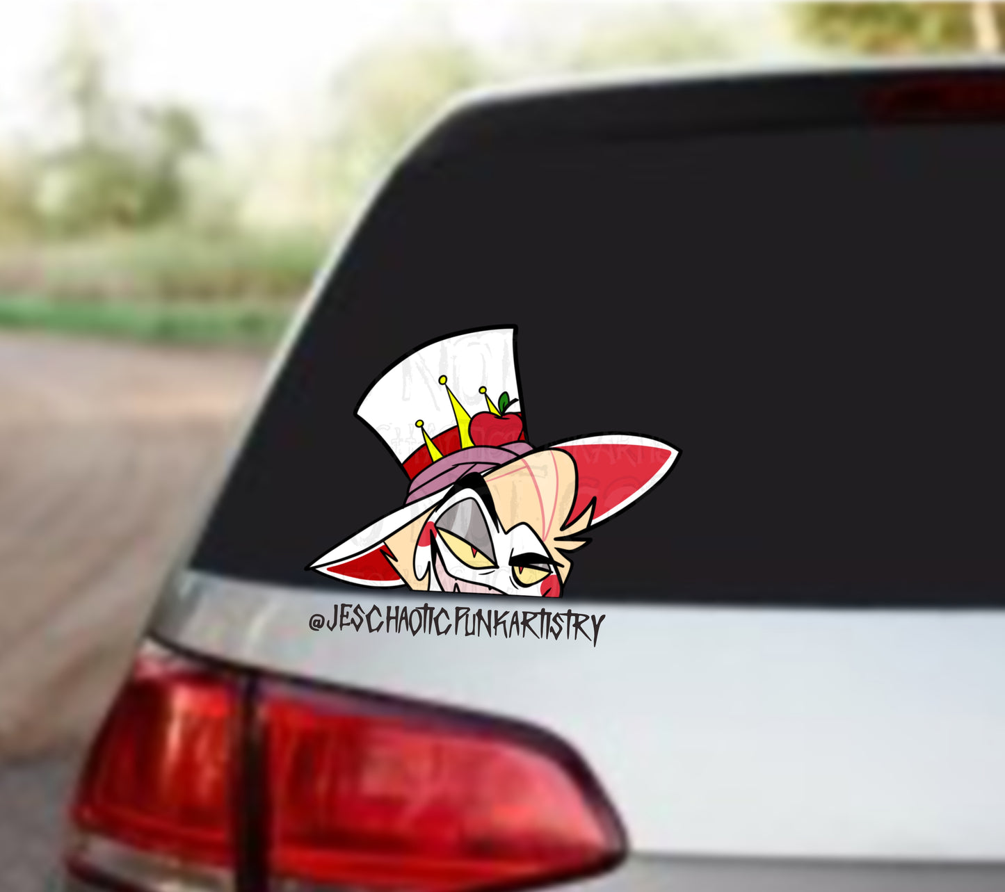 Characters From Hell Car Decal