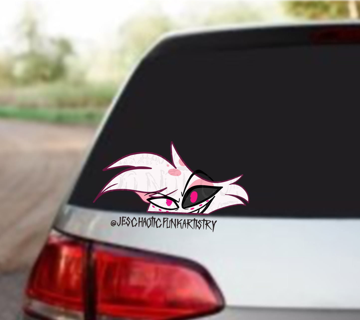 Characters From Hell Car Decal