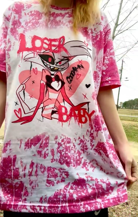 Loser Bleached Pink Tee