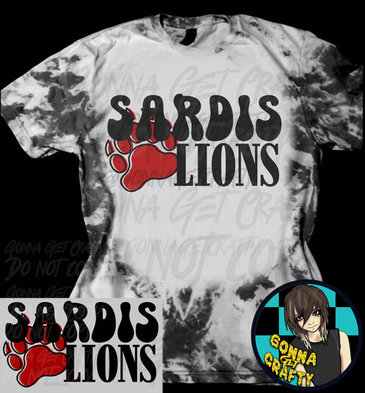 Sardis Lions Paw Print Tee