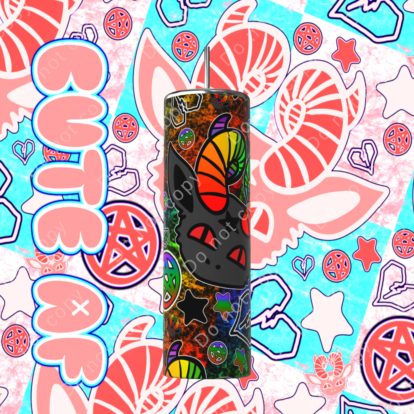 Dark Rainbow Baphi Tumbler Wrap