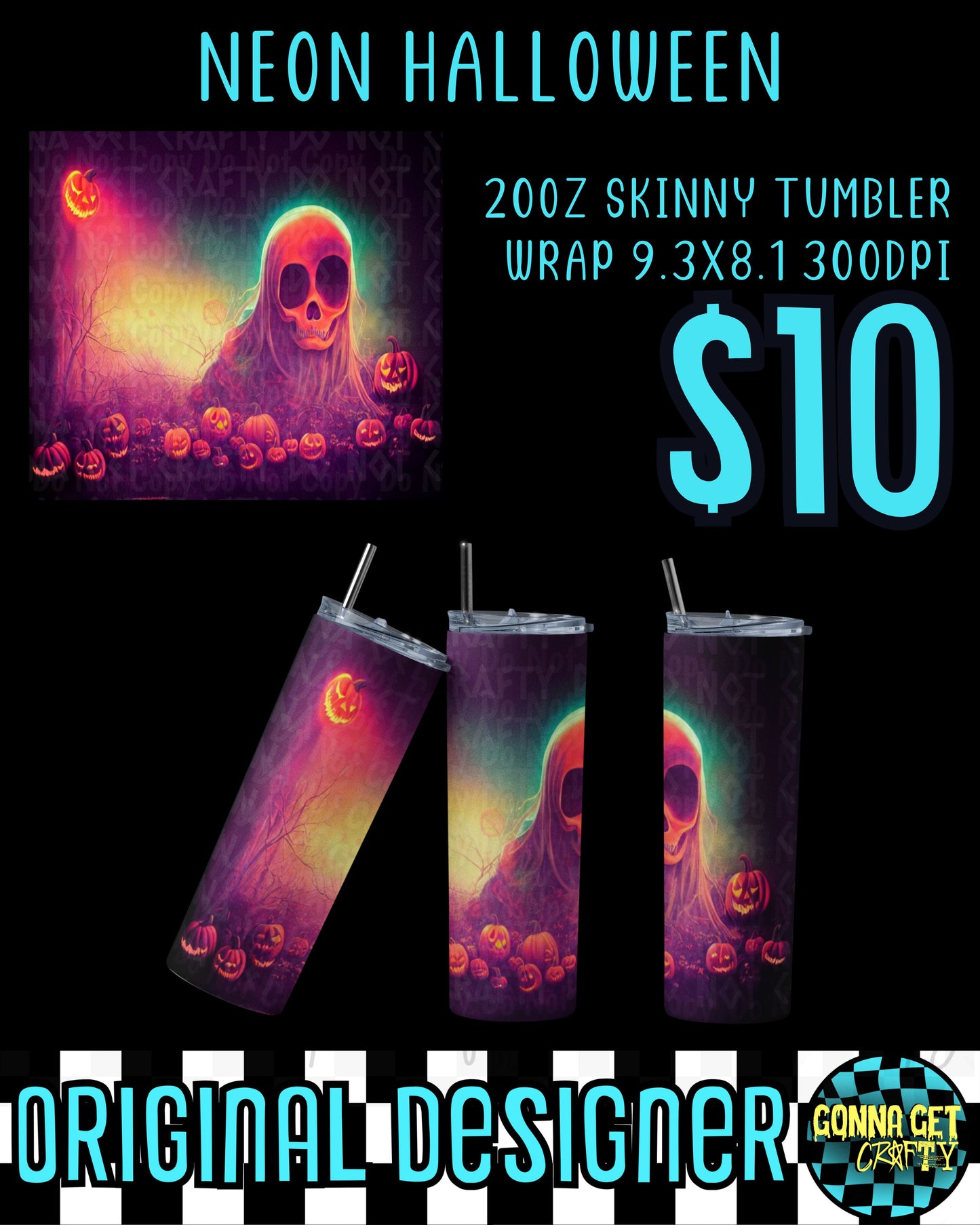 Neon Halloween Tumbler Bundle