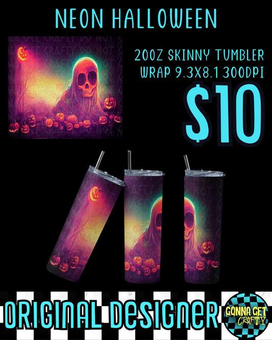 Just Another Pumpkin in the Patch Neon Halloween Tumbler Collection