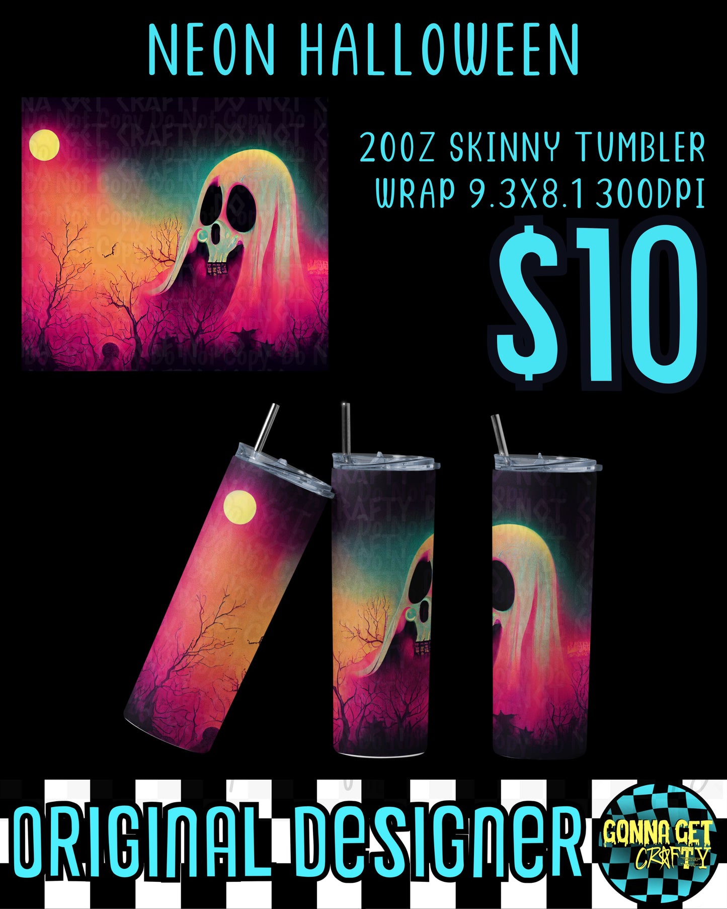 Neon Halloween Tumbler Bundle