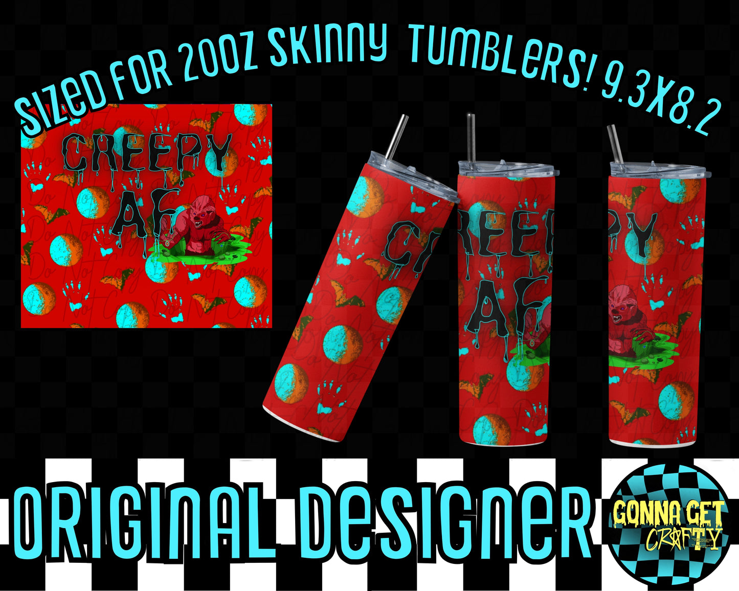 Tumbler Wrap BUNDLE! Halloween Drop by Gonna Get Crafty