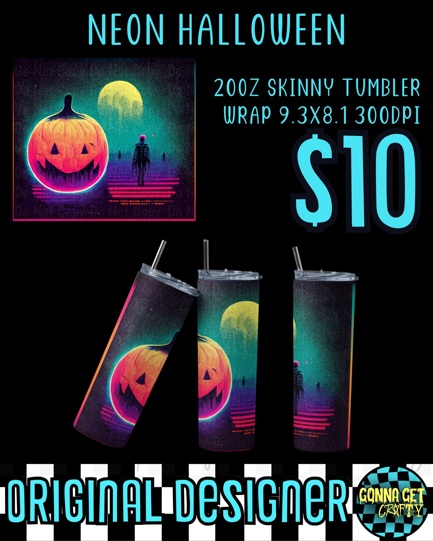 Neon Halloween Tumbler Collection