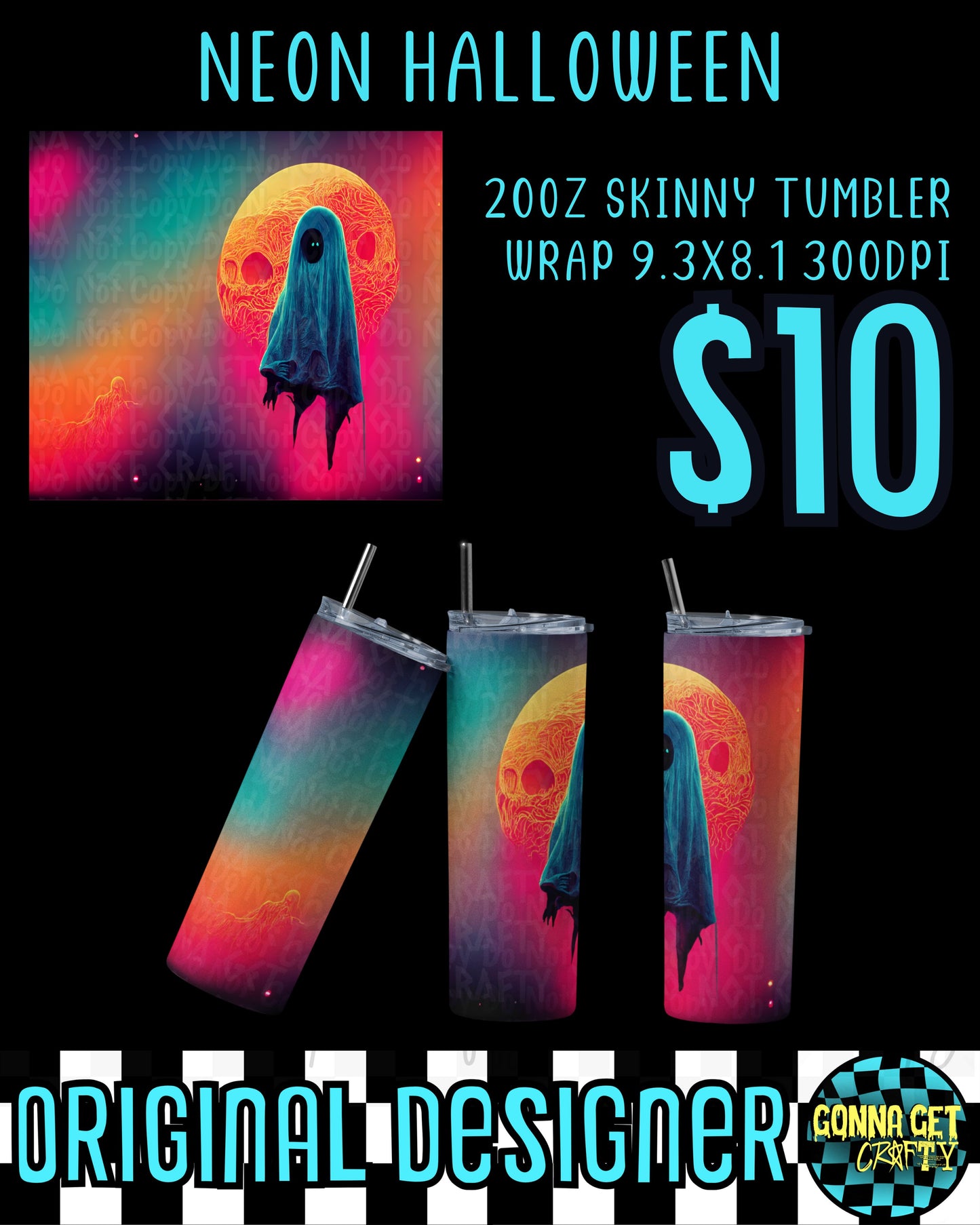 Neon Halloween Tumbler Bundle