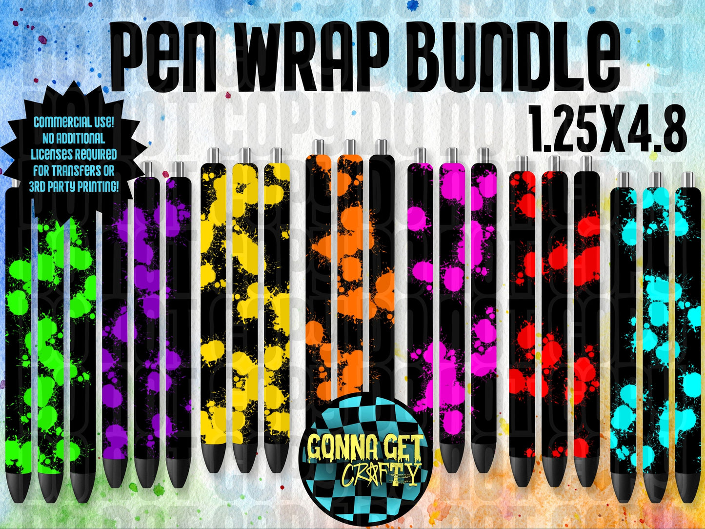 Splatter Pen Wrap Bundle