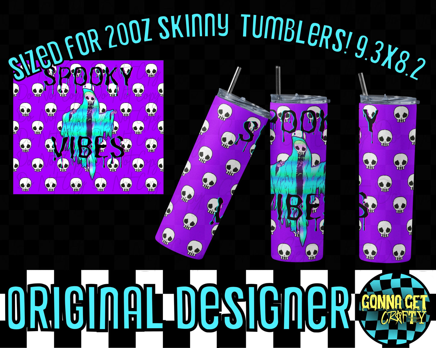 Tumbler Wrap BUNDLE! Halloween Drop by Gonna Get Crafty