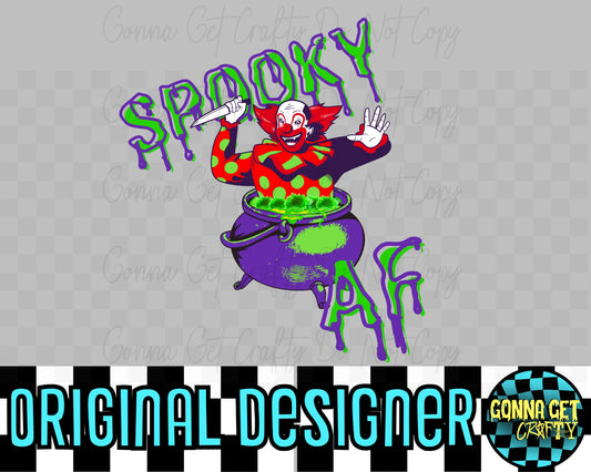 SPOOKY AF-KILLAH KLOWN-Halloween Drop by Gonna Get Crafty