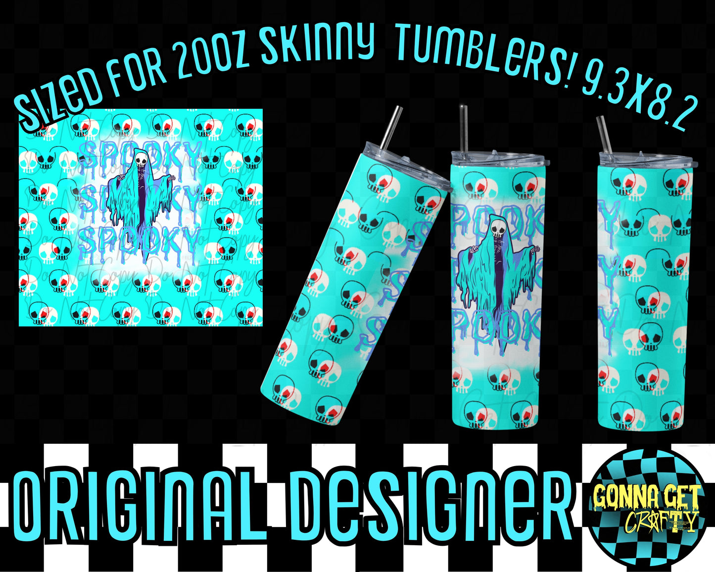 Tumbler Wrap BUNDLE! Halloween Drop by Gonna Get Crafty