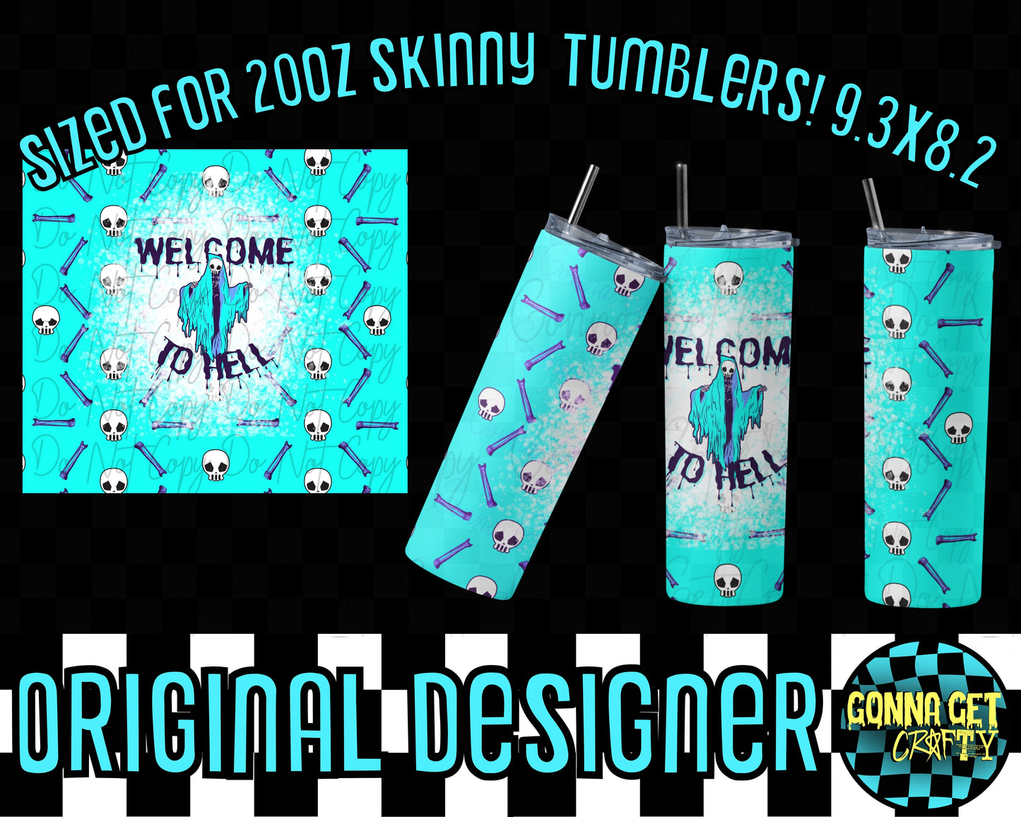 Tumbler Wrap BUNDLE! Halloween Drop by Gonna Get Crafty