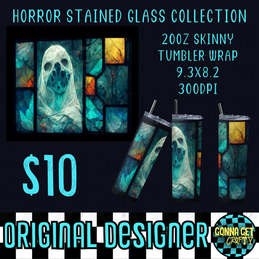 Horror Stained Glass Collection Tumbler Wrap