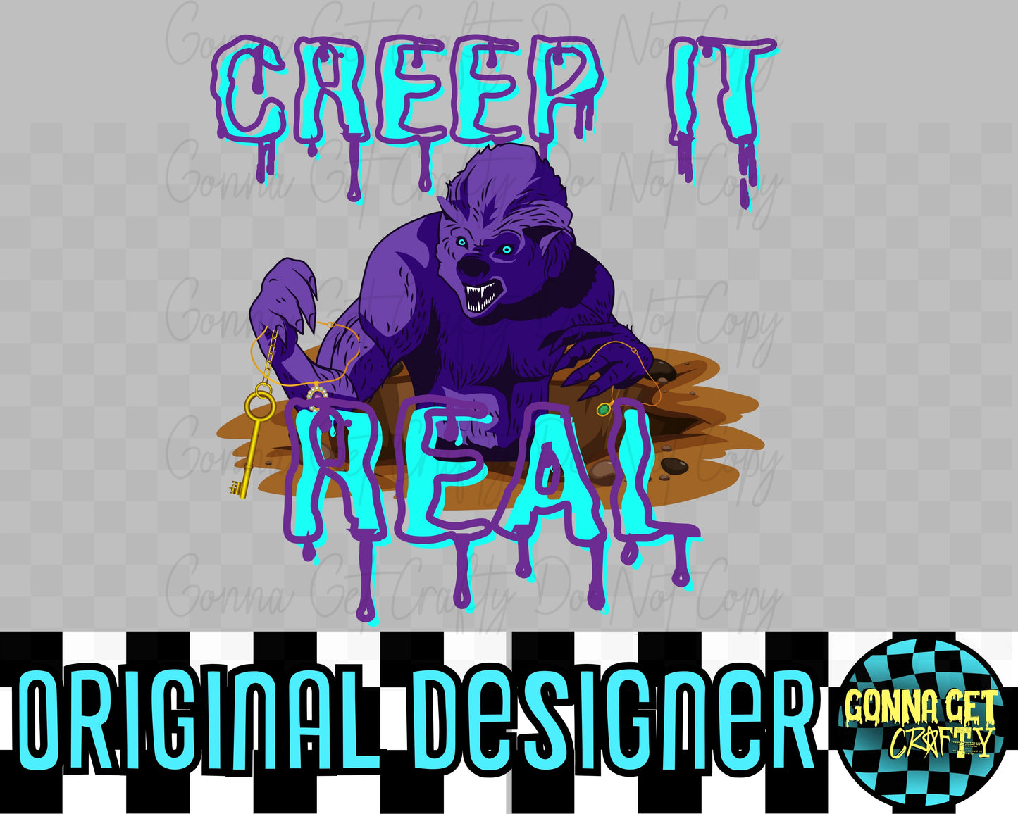 CREEP IT REAL-Bloody Beast-Halloween Drop by Gonna Get Crafty