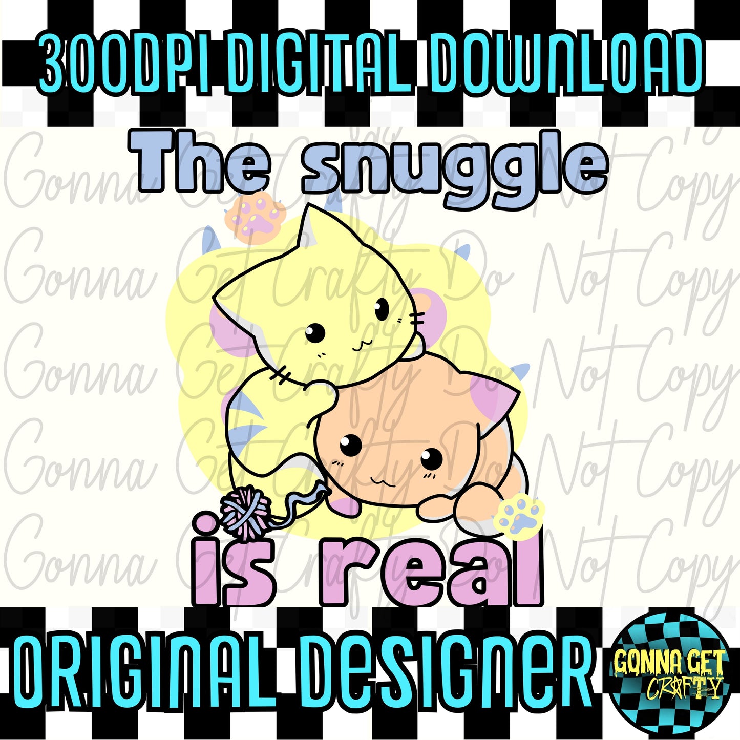 The Snuggle is Real Kittii's PNG