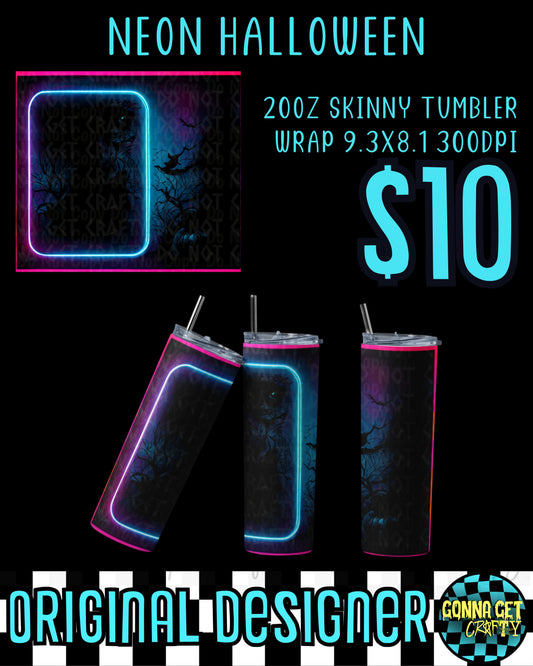 Neon Sign(Add your own text) Neon Halloween Tumbler Collection