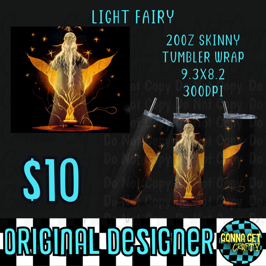 Light Fairy Tumbler Wrap PNG