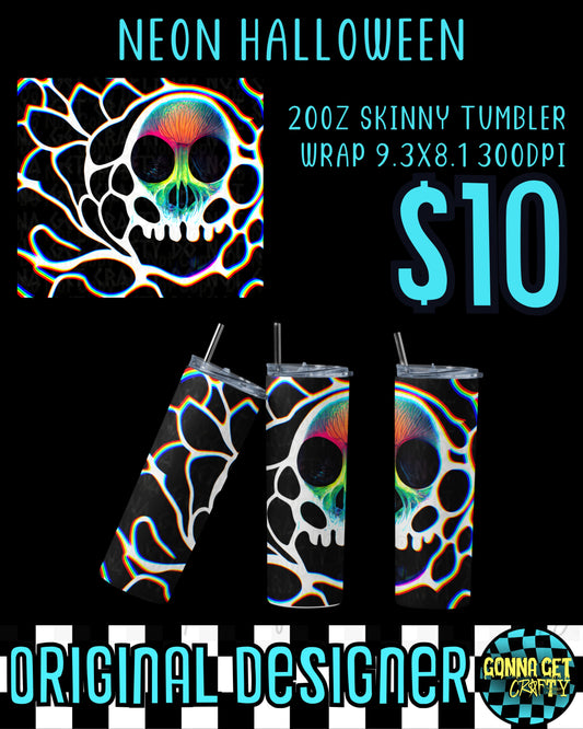 Neon Skull Neon Halloween Tumbler Collection