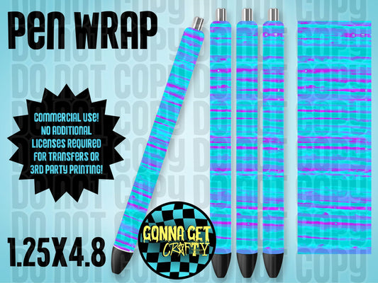 Cotton Candy Stripes Pen Wrap