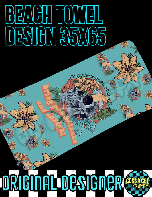 Balance and Insight Beach Towel Design 35x65