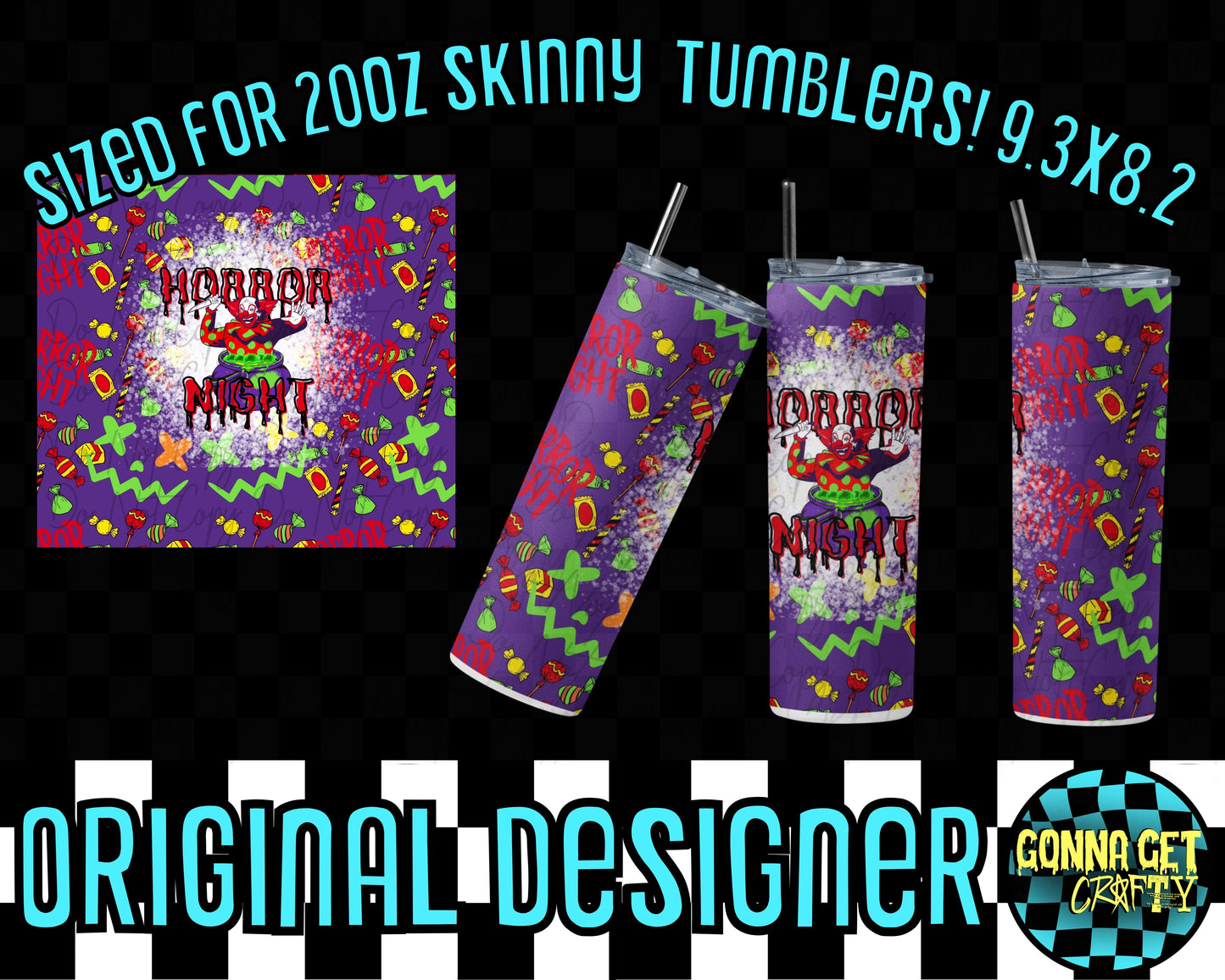 Tumbler Wrap BUNDLE! Halloween Drop by Gonna Get Crafty