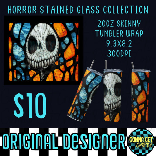 Horror Stained Glass Collection Tumbler Wrap