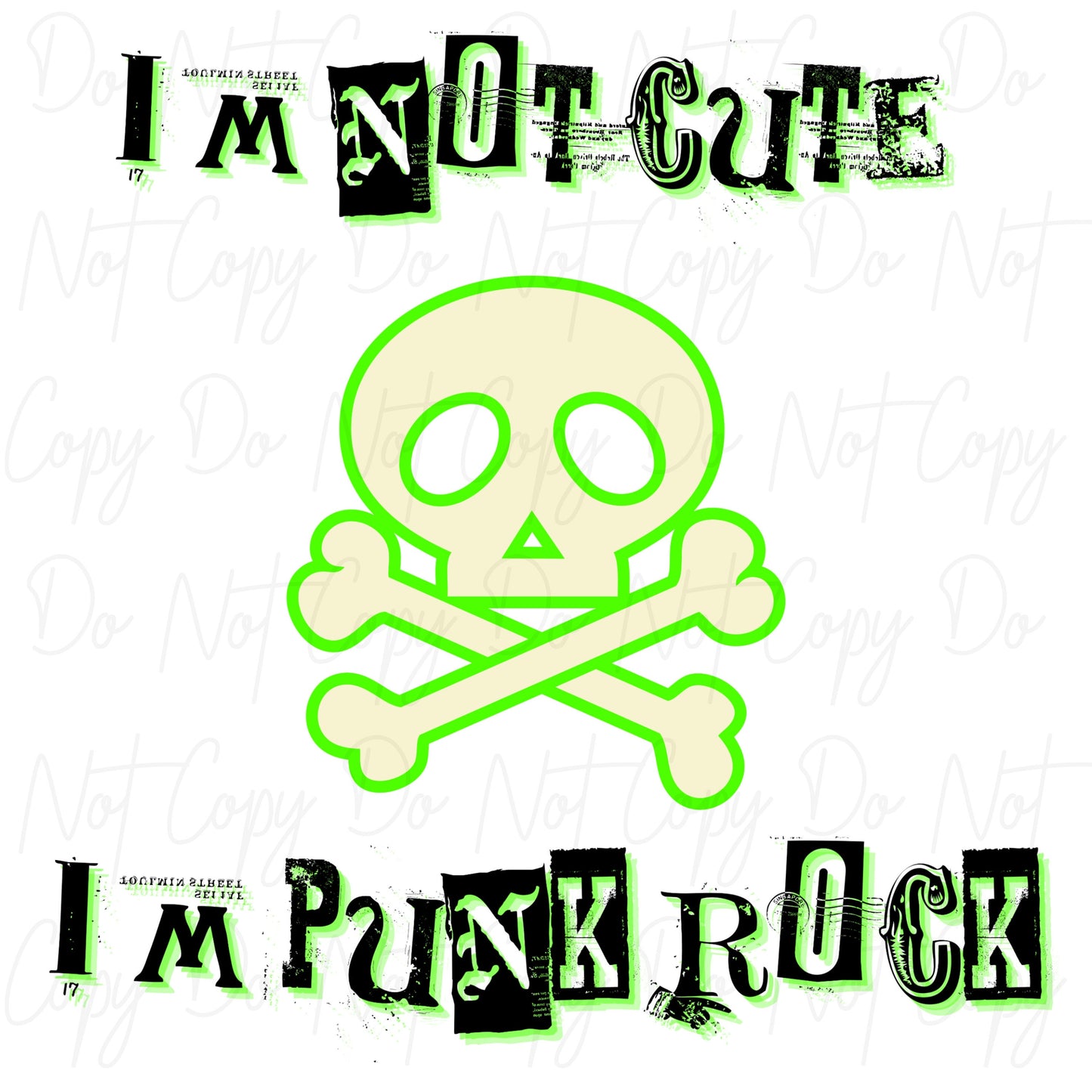 Not Cute, Punk Rock PNG