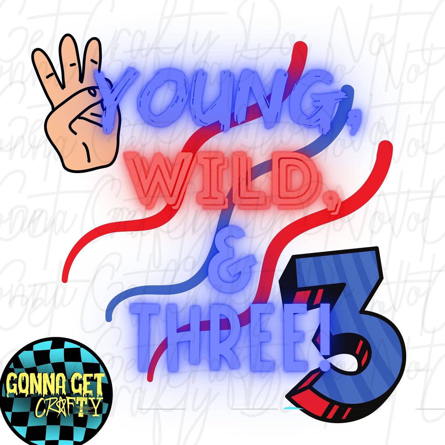 Young, Wild, & Three 3 PNGs